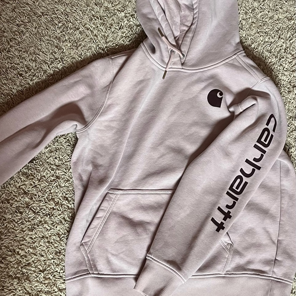 Carhartt Blush Pink Relaxed Fit Hoodie